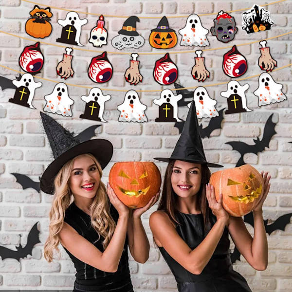 Halloween-banneri taustakoristeriipus C C C
