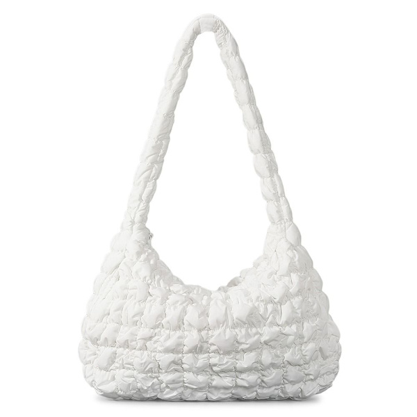 Tikattu Kangaskassi Puffer Kangaskassi VALKOINEN White