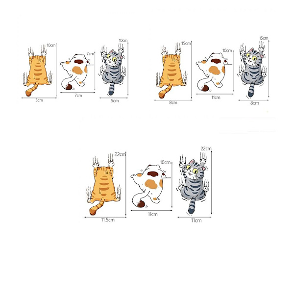 3kpl Cat-ajoneuvotarrat Cat-autotarra L L