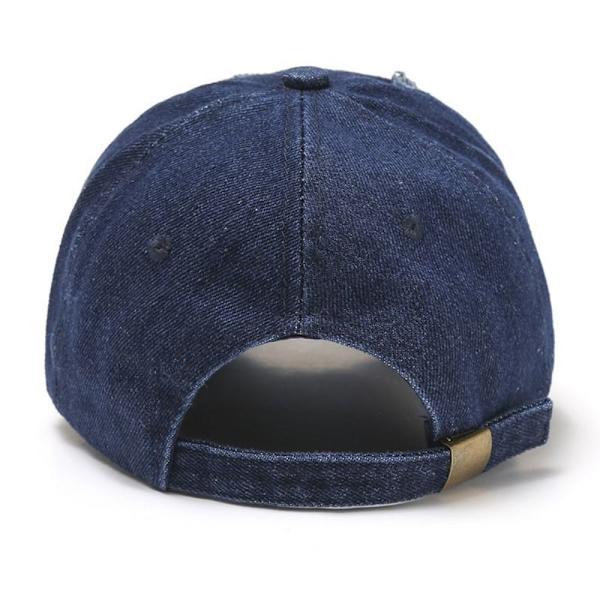 Denim Baseball Caps Distressed Hole Cap SORT black