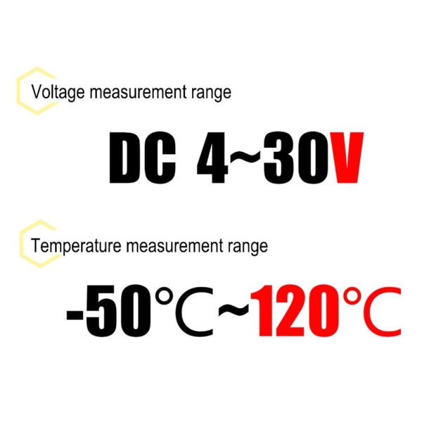 Digital DC Single Voltmeter Termometer RING PROBE2 2 Ring Probe2