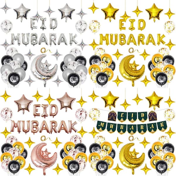 Eid Mubarak Ballonger & Tilbehør
