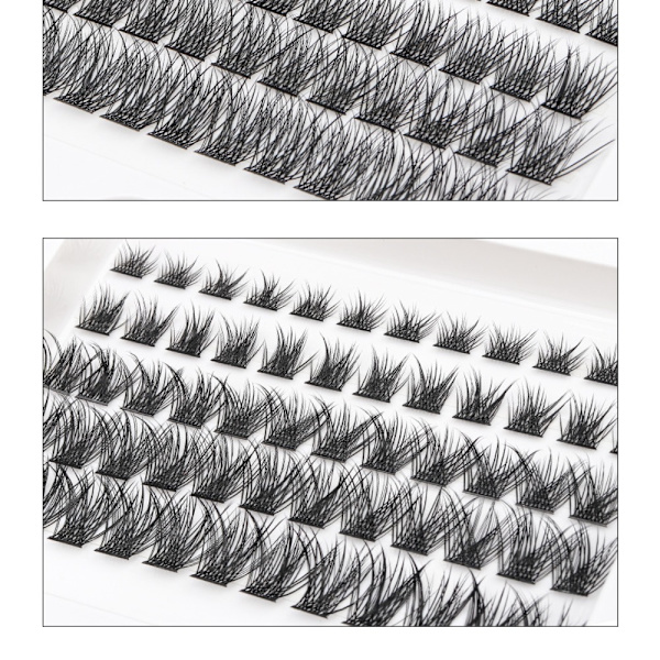 Cluster Lashes falska ögonfransar 3 3 3