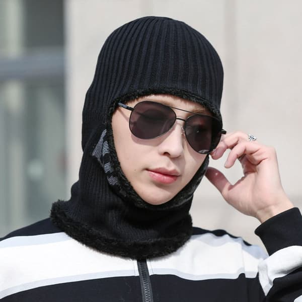 Mössa Scarf Hals Halsduk Cap BLÅ Blue