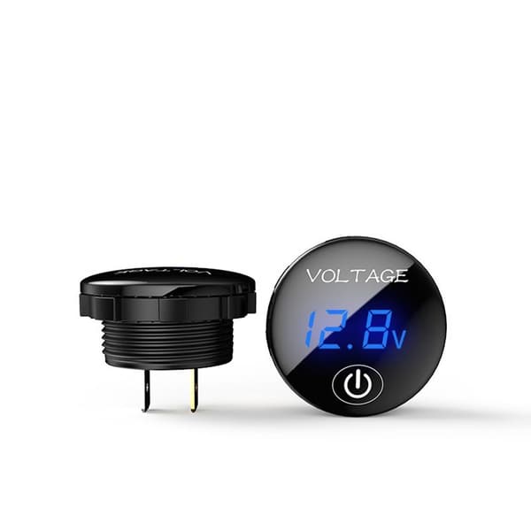Digital voltmeter Batterikapasitetsmåler ORANSJE Orange