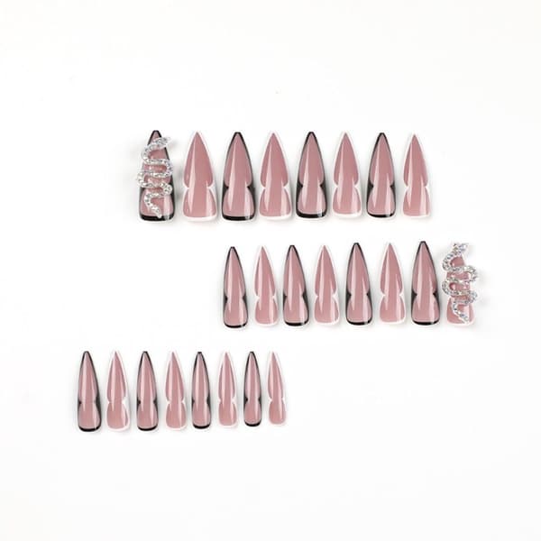 24 kpl Tekokynnet Super Pitkät Stiletto JP2271