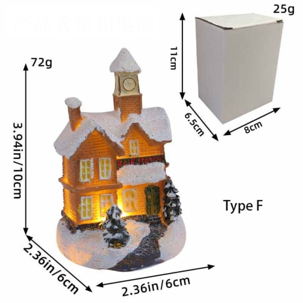 Mini House Miniatyr julprydnader F F F