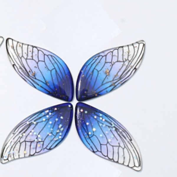 50 kpl Butterfly Wing Charms Hyönteisten siipikoruja Bulkkiriipuksia