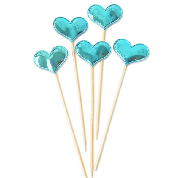 25 stk Cake Topper Cupcake Toppers Blank Hjerte Decor