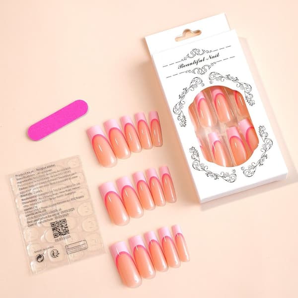 Fake Nails pitkät ranskalaiset 2 2 2