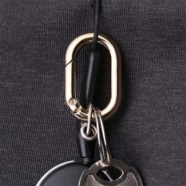 5 stk Fjeder Ovale Ringe Taske Bæltespænder SORT 40MM Black 40mm