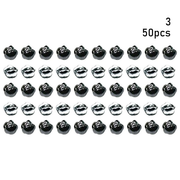 50 stk dukkespænde miniknapper 3 3 3