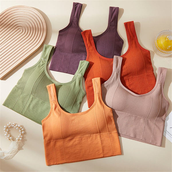 Sport BH Väst Underkläder Yoga BH Andas green