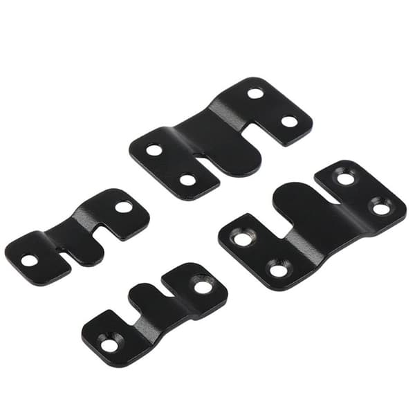 Interlock hængende spænde Flush Mount Bracket SORT L Black L