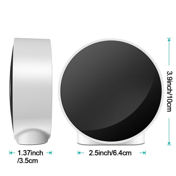 Skrivbordsresor Elektronisk klocka Digital Alarm LED VIT VIT White White Sheel B-White Sheel B