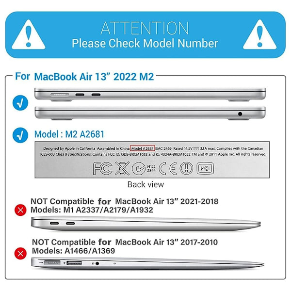Laptopveske M2 A2681 SVART-SORT SVART-SORT