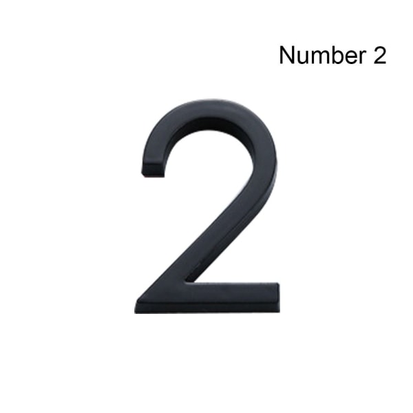 4 tuumaa/10 cm ovitarra Numerokilpi NUMERO 2 NUMERO 2 Number 2
