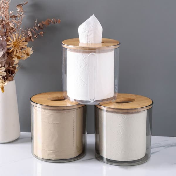 Toiletpapirholder Tissue Box GRÅ SKRIVEBORDSMODEL SKRIVEBORDSMODEL Grey desktop model-desktop model