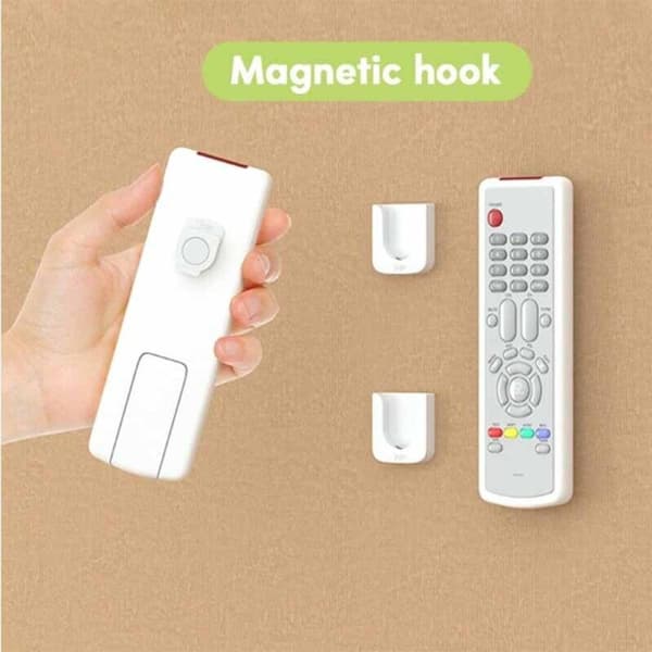 4stk Magnetiske kroker Fjernkontrollholder GRÅ grey