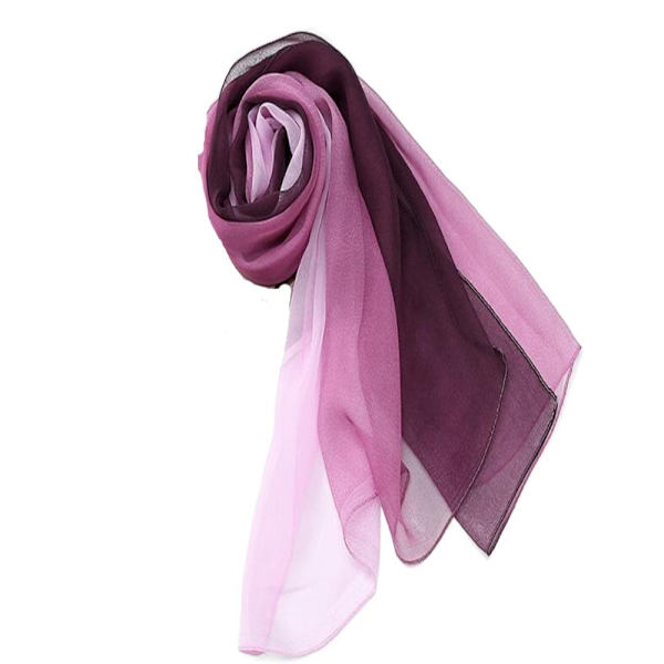 Silk Scarf Sjal LILA Purple
