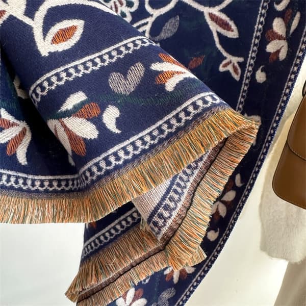 Blomster Skjerf Varme skjerf D D D