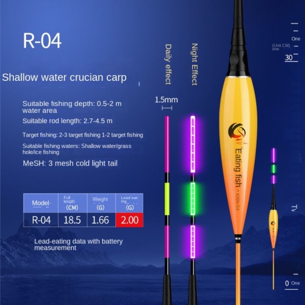 Elektronisk fiskeflåd Light Float R-06 R-06 R-06