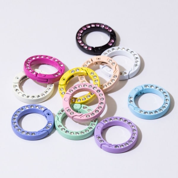 5 st fjäder O-ringsspännen Diamantkarbinhake 4 4 4