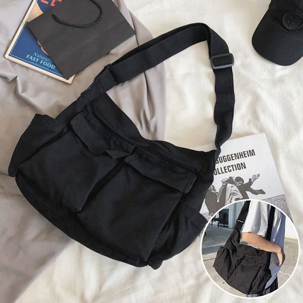 Skuldertasker Messenger Tasker SORT black