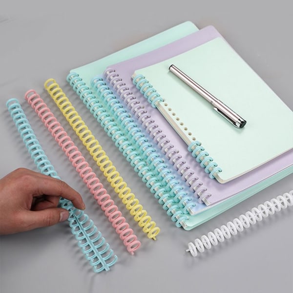 10 stk Notebook Binding Clip Løsbladsring 10 STK GUL 10 STK 10pcs yellow