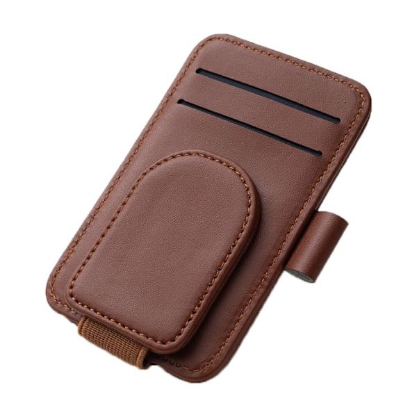 Bil Solskjerm Brilleklemme Solbrilleklemme BRUN Brown
