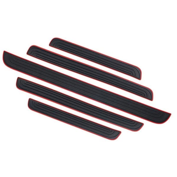 90cmx7cm Bumper Protector Strip Car Protector Pad RØD Red
