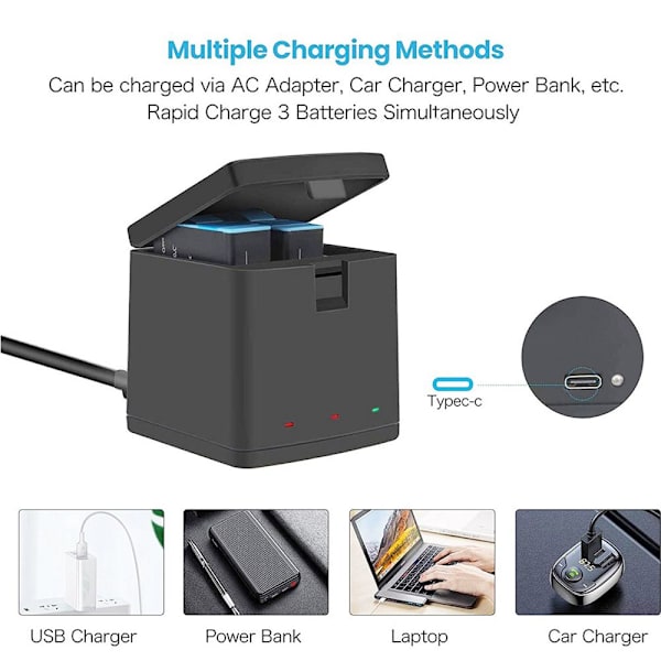 Smart Case För GoPro Hero 10 9 Kamera black