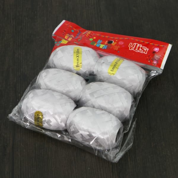 18 st Ballong Laser Ribbon Bröllopsdekoration Slips SILVER 3PACK Silver 3pack-3pack