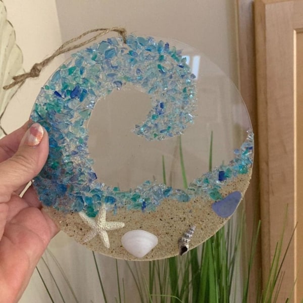 Sun Catcher Memorial Crafts Sea Glass Sun Catcher Par