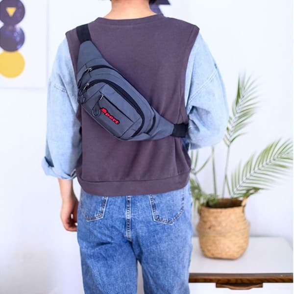 Liten Bältesväska Crossbody Handväskor GRÅ gray