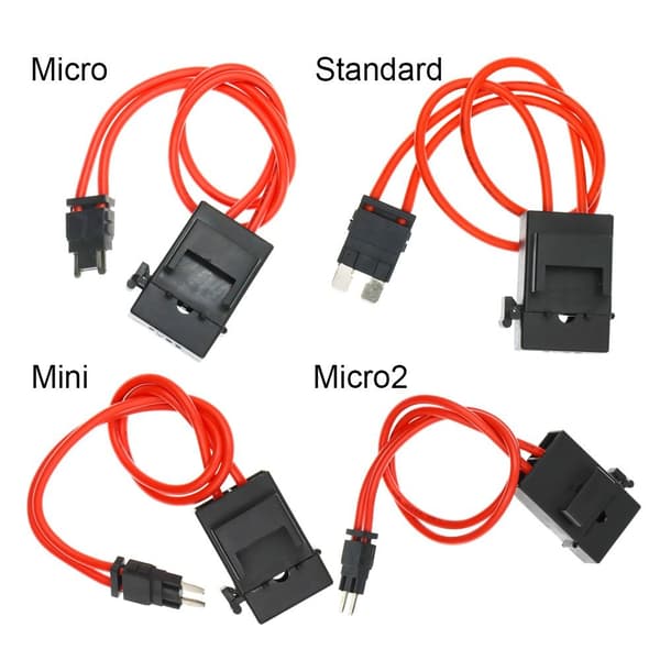 2st Bilsäkringshållare Säkringsförlängningssladd 2ST MICRO2 2ST MICRO2 2pcs Micro2