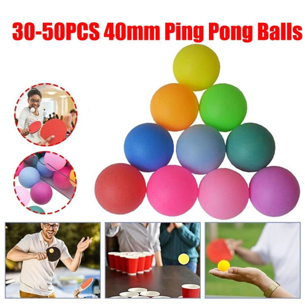 Ping Pong Baller Bordtennisball 50 STK 50pcs