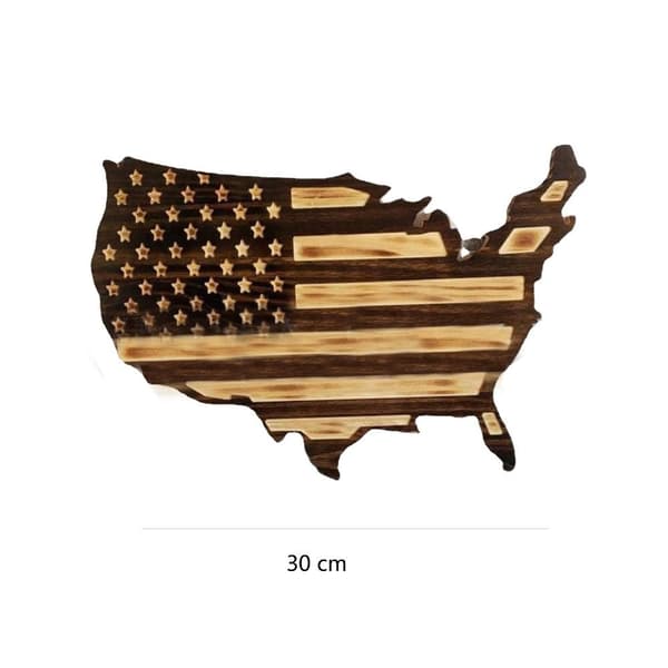 Amerikansk flagg treflagg 2 2 2