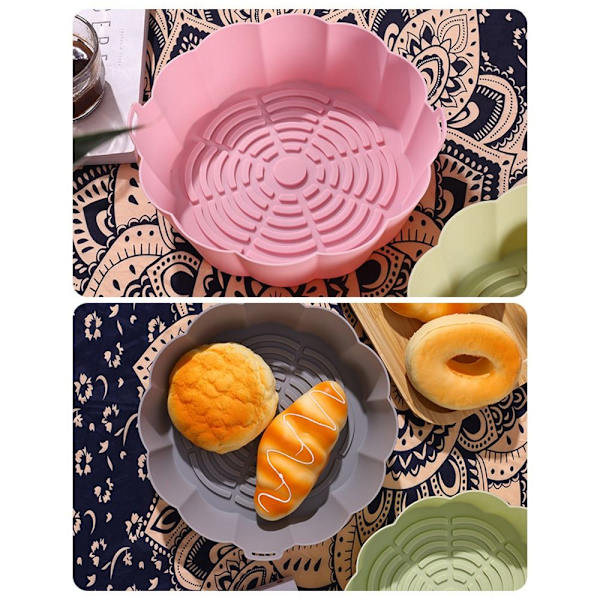 Air Fryer Silikonpute For Air Fryer 19CMPINK ROSA 19cm