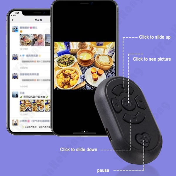 Kaukosäädin Bluetooth-yhteensopiva MUSTA Black