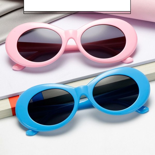 Ovale solbriller for kvinner Solbriller BLÅ Blue