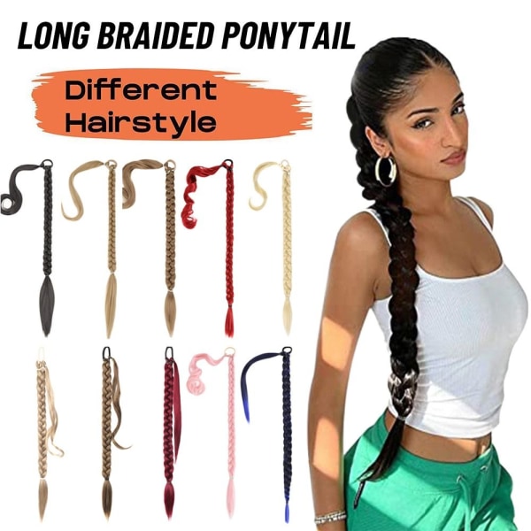Long Braided Ponytail Extension Mawei 2 2 2