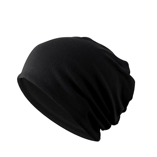 Vinter Beanie Hat Thermal Warmer Cap SORT BLACK