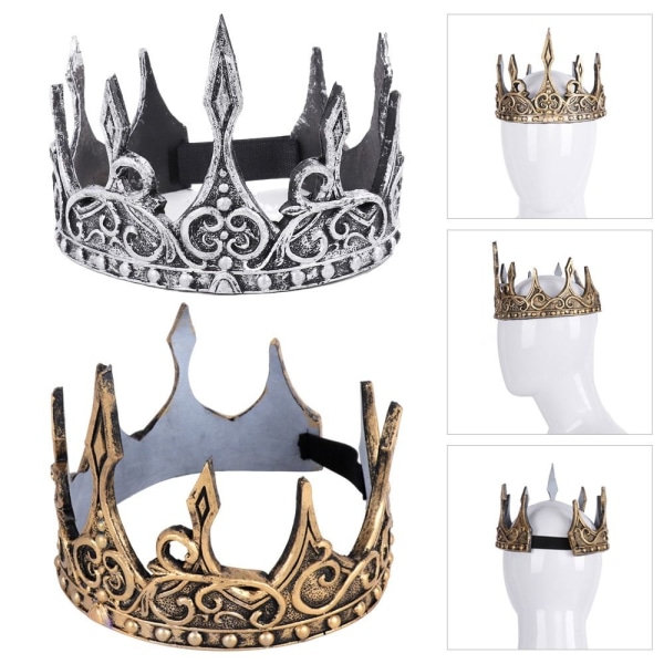 King's Crown Keskiaikainen King's Crown Head HOPEAA silver