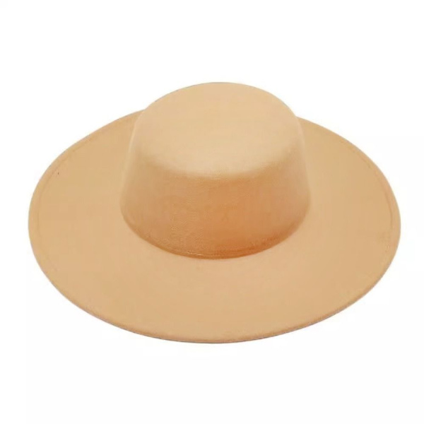 Kvinnor Flatcap Wid Brätte Filt Hat CAMEL Camel