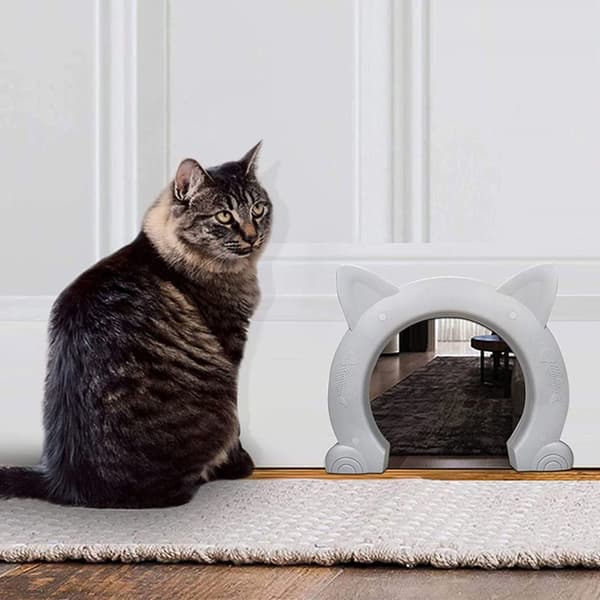 Pet Gate Dør Klappdører HVIT white