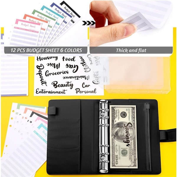 A6 Budget Perm Notebook Planner GUL Yellow