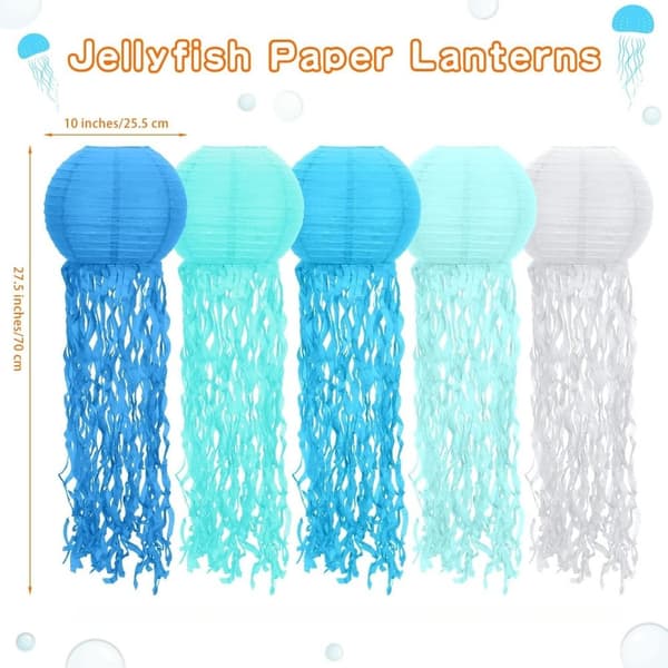 10stk Maneter Papirlykter Lanternedekorasjon Maneter 10pcs