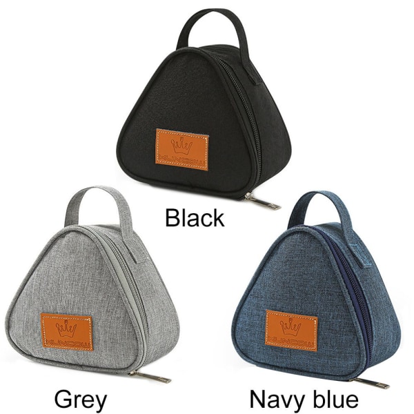 Bärbar triangulär isoleringsväska Bärbar matkasse Navy blue