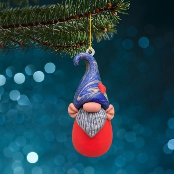 2 stk akryl dværg vedhæng Ornament juletræ vedhæng D D D